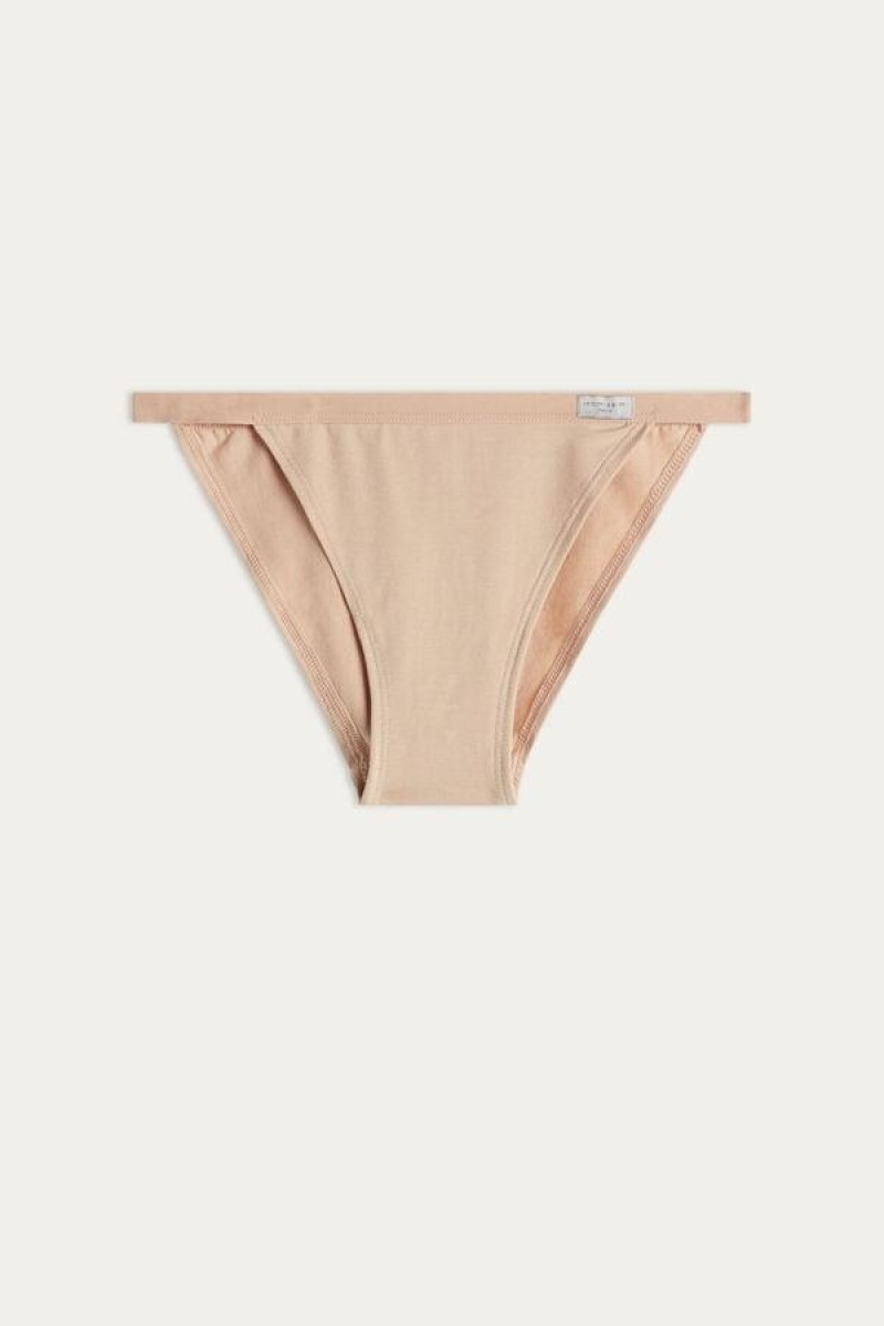 Intimissimi Bomulds String Trusser Dame Beige | DK3618PQ