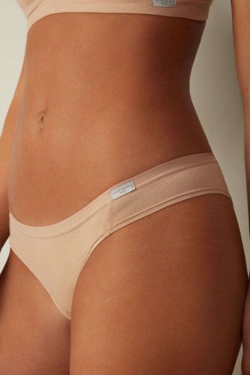 Intimissimi Bomulds Trusser Dame Beige | DK3629NB