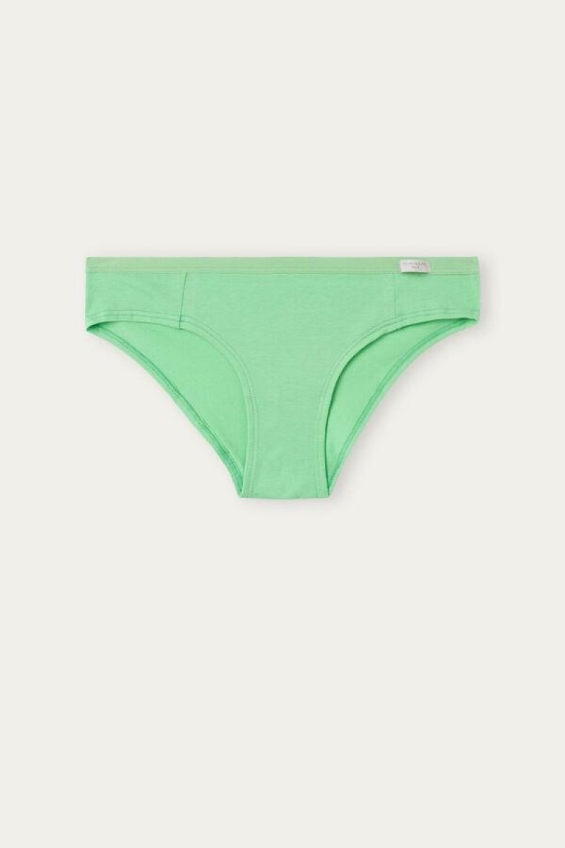 Intimissimi Bomulds Trusser Dame Mintgrønne | DK3682HK