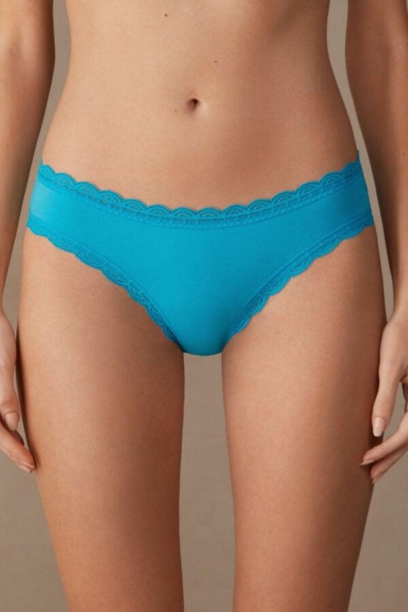 Intimissimi Bomulds and Blonder Trusser Dame Turkis | DK3670PQ