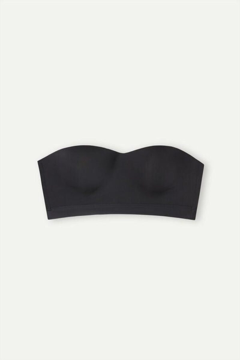 Intimissimi Bra Top in Ultralight Microfiber BH Dame Sort | DK4858FM