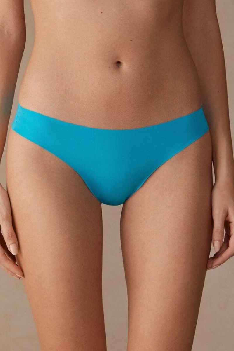 Intimissimi Brazilian in Seamless Ultra Light Microfiber Trusser Dame Turkis | DK3563DN