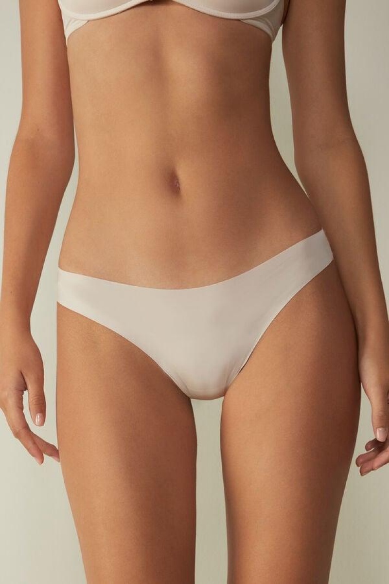 Intimissimi Brazilian in Seamless Ultra Light Microfiber Trusser Dame Lyserød | DK3498NB