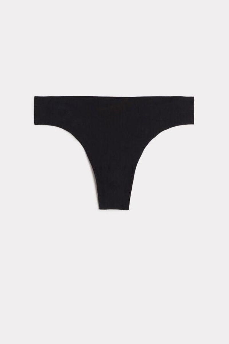 Intimissimi Brazilian in Seamless Ultra Light Microfiber Trusser Dame Sort | DK3496QZ