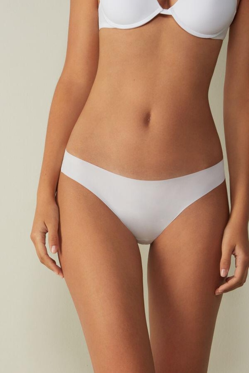 Intimissimi Brazilian in Seamless Ultra Light Microfiber Trusser Dame Hvide | DK3495WY