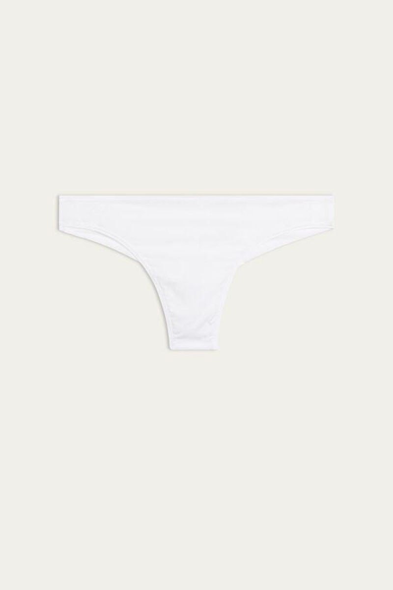 Intimissimi Brazilian in Ultralight Microfiber Trusser Dame Hvide | DK3523QZ