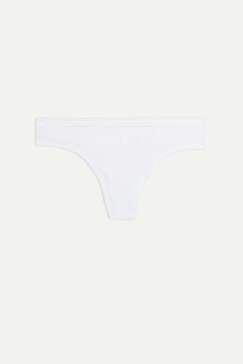 Intimissimi Brazilian in Ultralight Supima® Bomulds Trusser Dame Hvide | DK3524MA