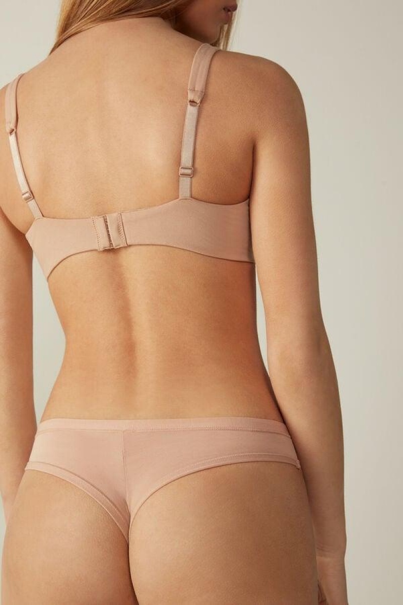 Intimissimi Brazilian in Ultralight Supima® Bomulds Trusser Dame Beige | DK3516IS