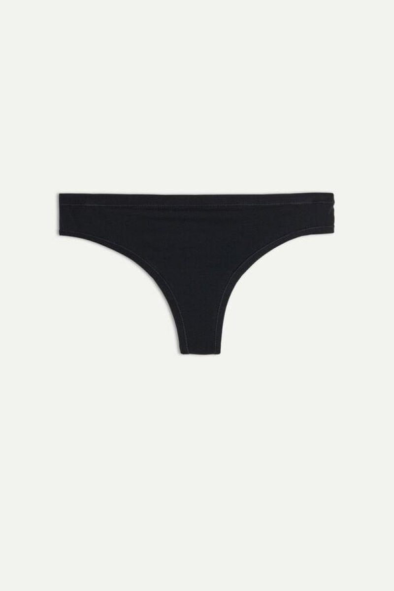 Intimissimi Brazilian in Ultralight Supima® Bomulds Trusser Dame Sort | DK3515OR