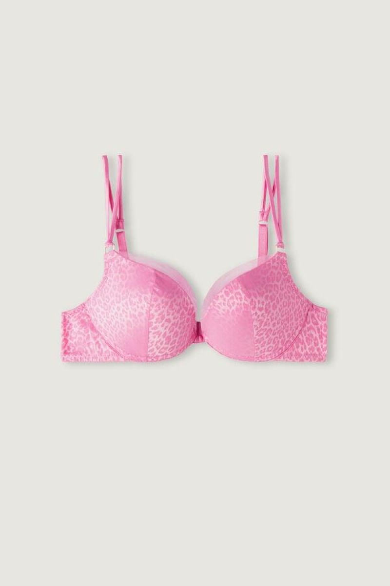 Intimissimi Cool Minimal Simona Super Push-up BH Dame Lyserød | DK4781HK