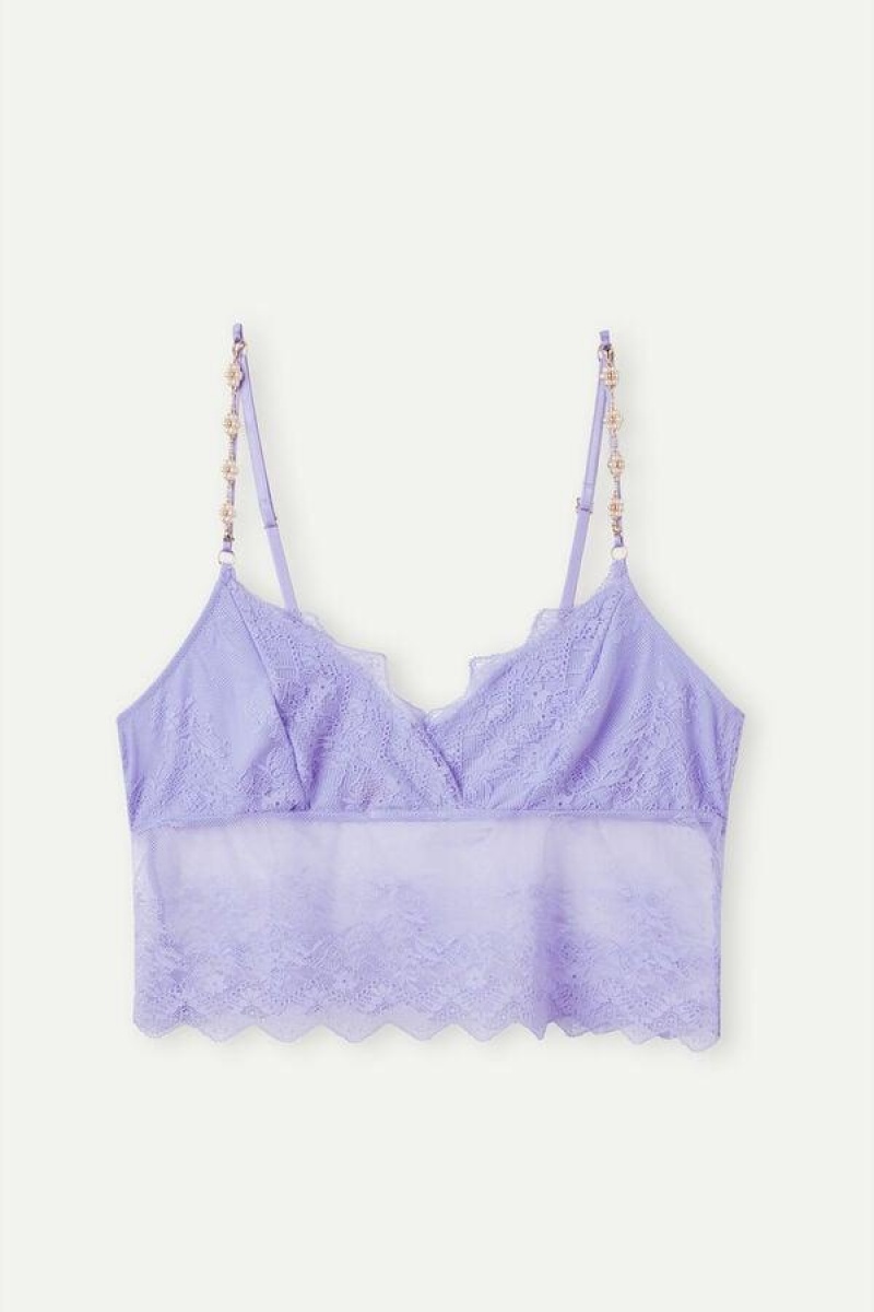 Intimissimi Cover Me in Daisies Blonder Top BH Dame Lavendel | DK4825GL