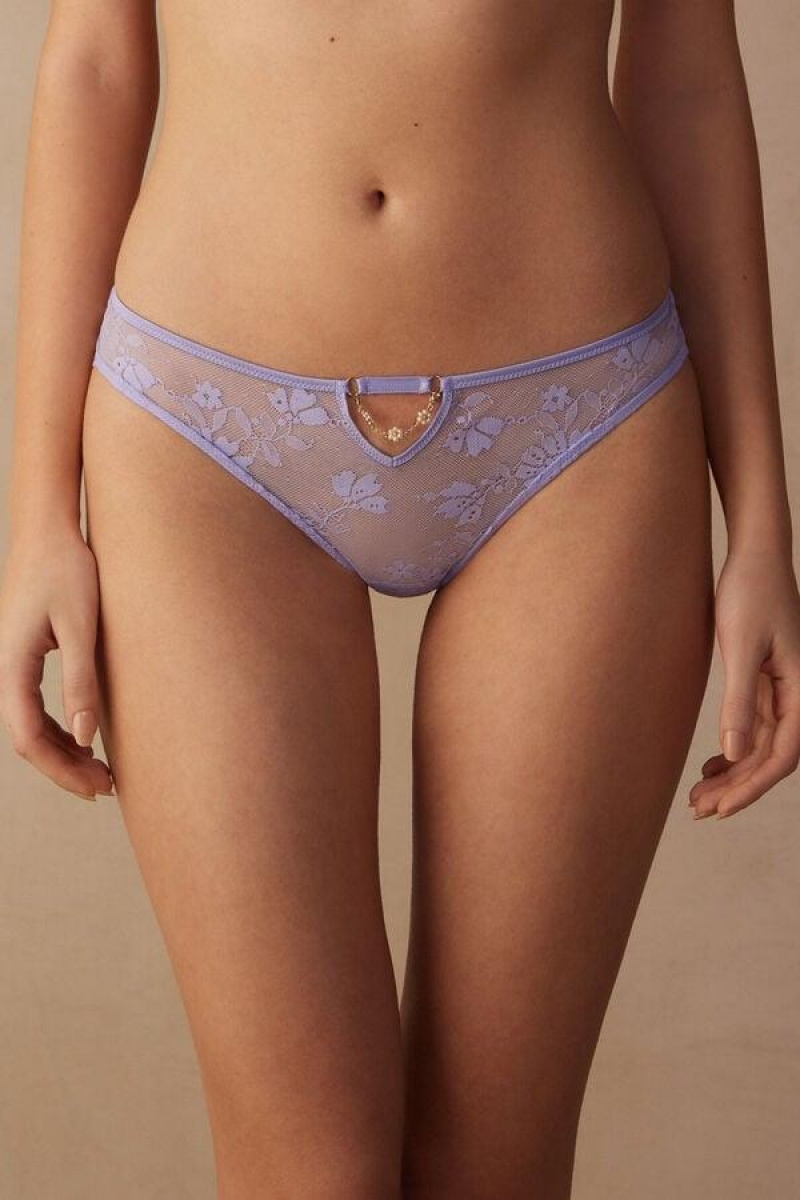 Intimissimi Cover Me in Daisies Brazilian Trusser Dame Lavendel | DK3593IS