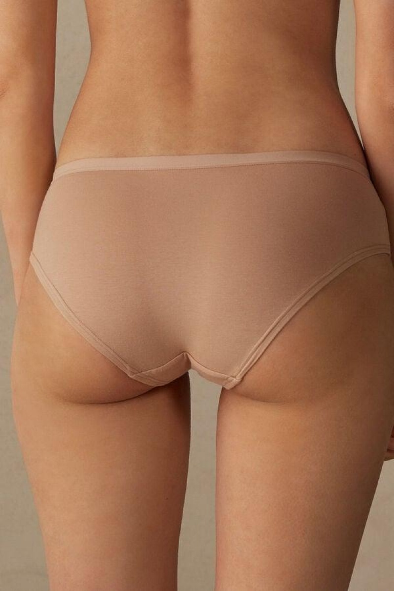 Intimissimi Cozy in Bomulds Trusser Dame Beige | DK3658XF