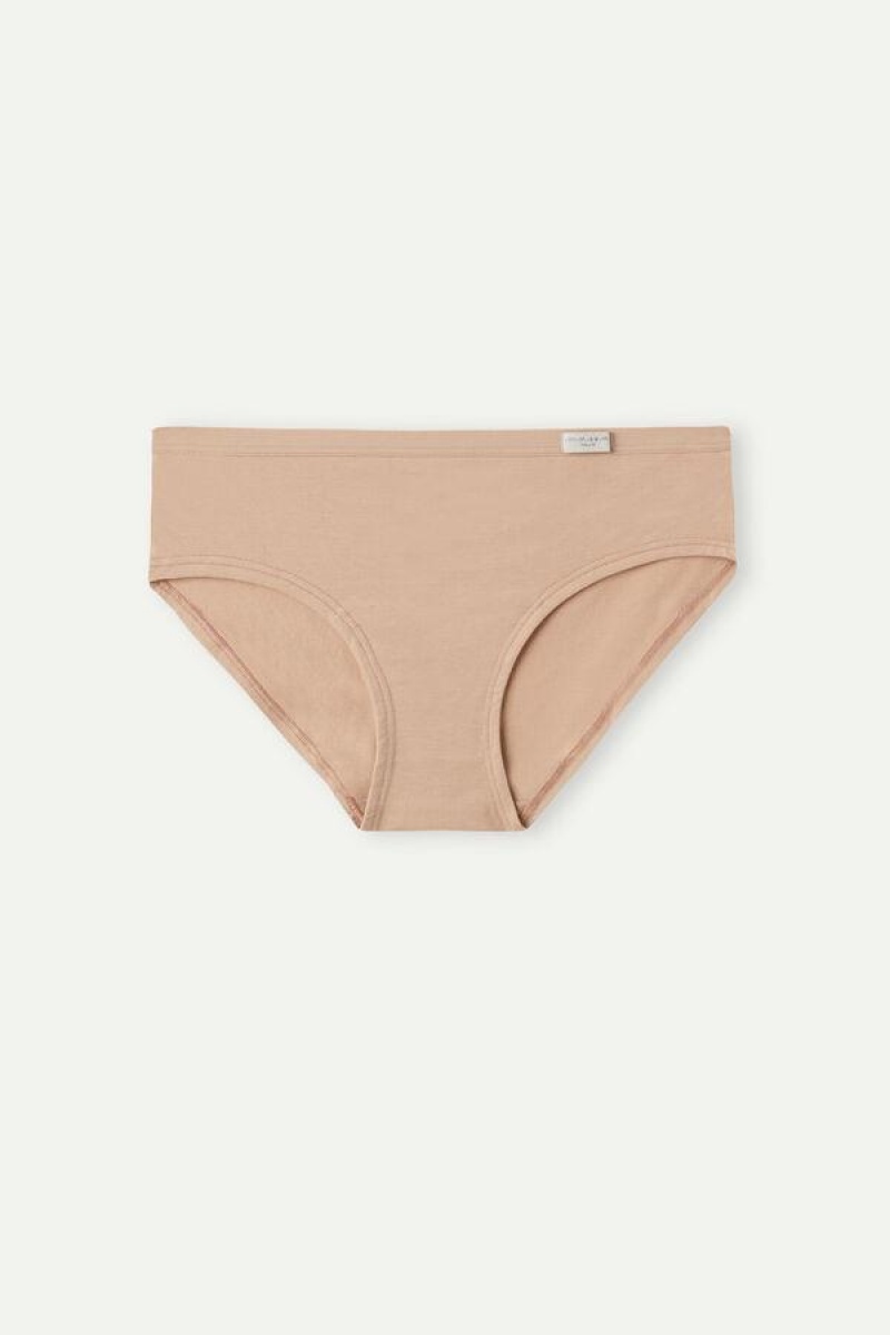 Intimissimi Cozy in Bomulds Trusser Dame Beige | DK3658XF