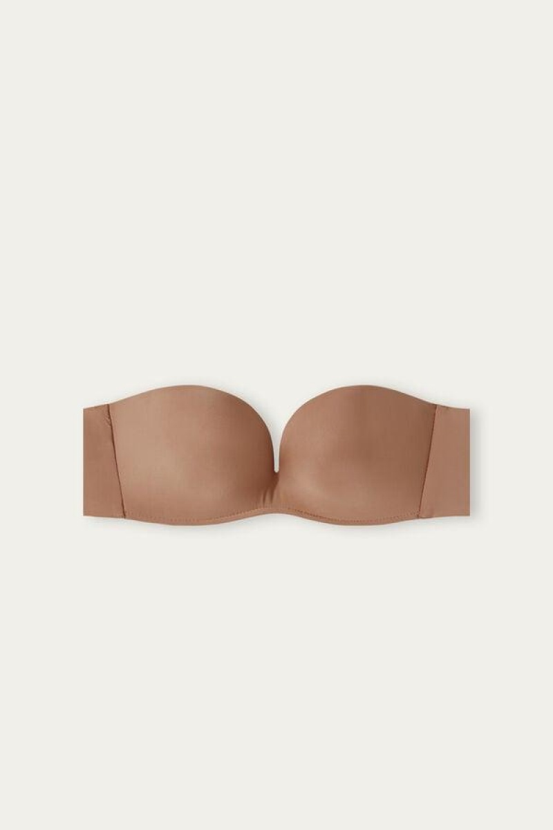 Intimissimi Daila Ultralight Microfiber Bandeau BH Dame Beige | DK4848NB