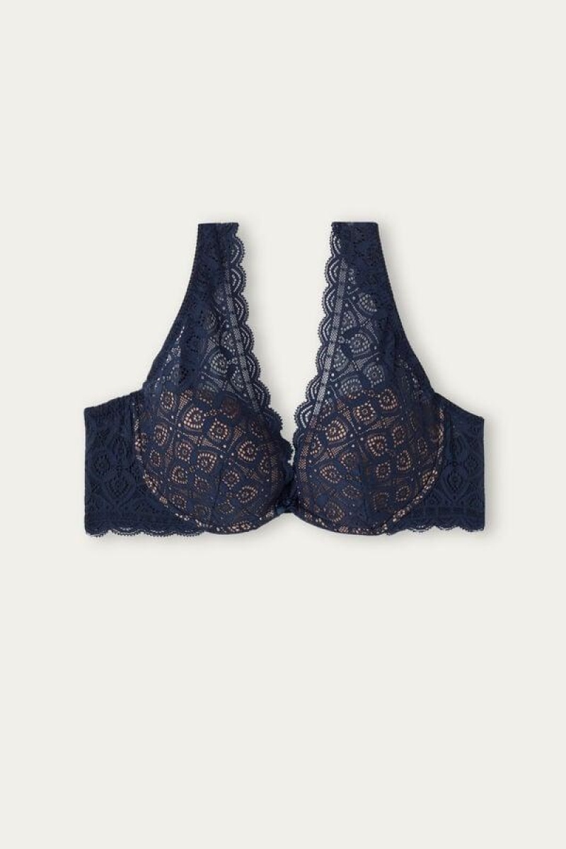 Intimissimi Elena Balconette in Blonder BH Dame Blå | DK4458WY