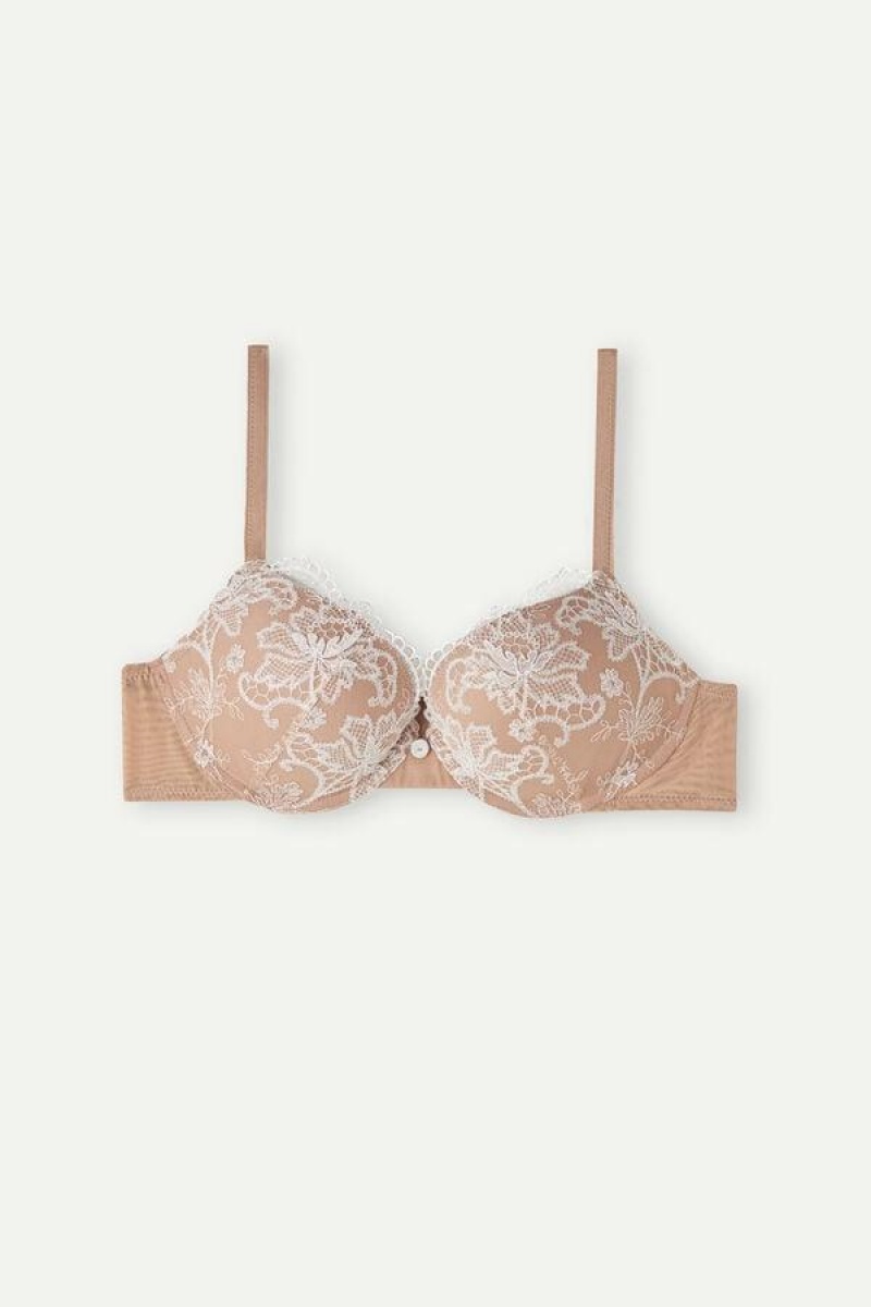 Intimissimi Elettra Lovely Day Super Push-up BH Dame Beige | DK4754JJ