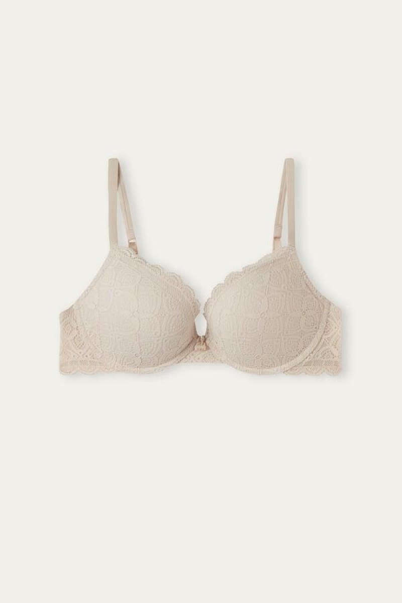 Intimissimi Elettra Super Push-up in Blonder BH Dame Lyserød | DK4744QZ