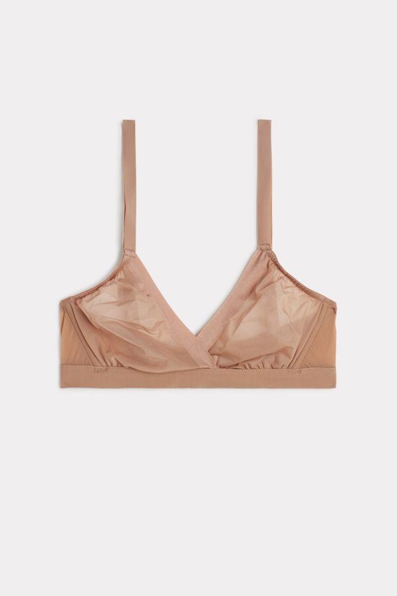 Intimissimi Emma Invisible Touch Triangle BH Dame Beige | DK4869EX