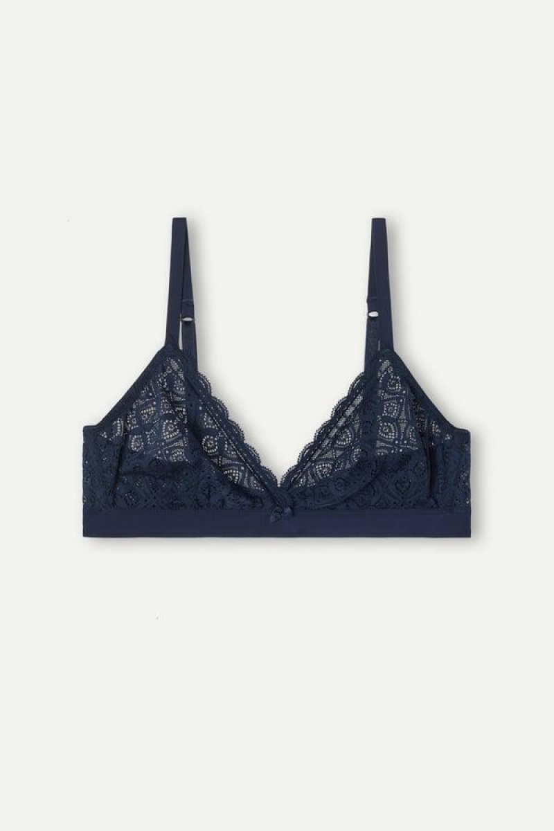 Intimissimi Emma Triangle in Blonder BH Dame Blå | DK4655DN