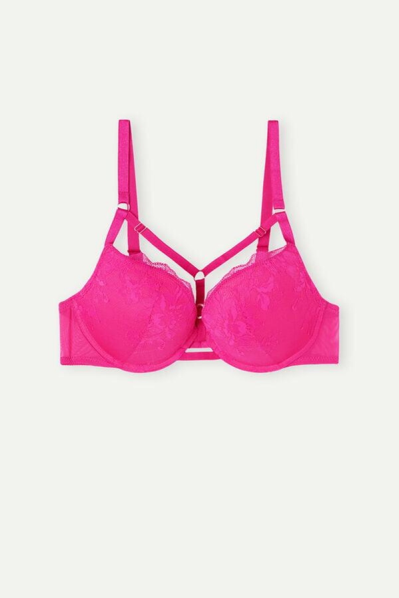 Intimissimi Fearless Femininity Elettra Super Push-up BH Dame Lyserød | DK4770WY