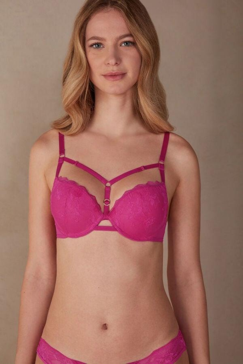 Intimissimi Fearless Femininity Elettra Super Push-up BH Dame Lyserød | DK4770WY