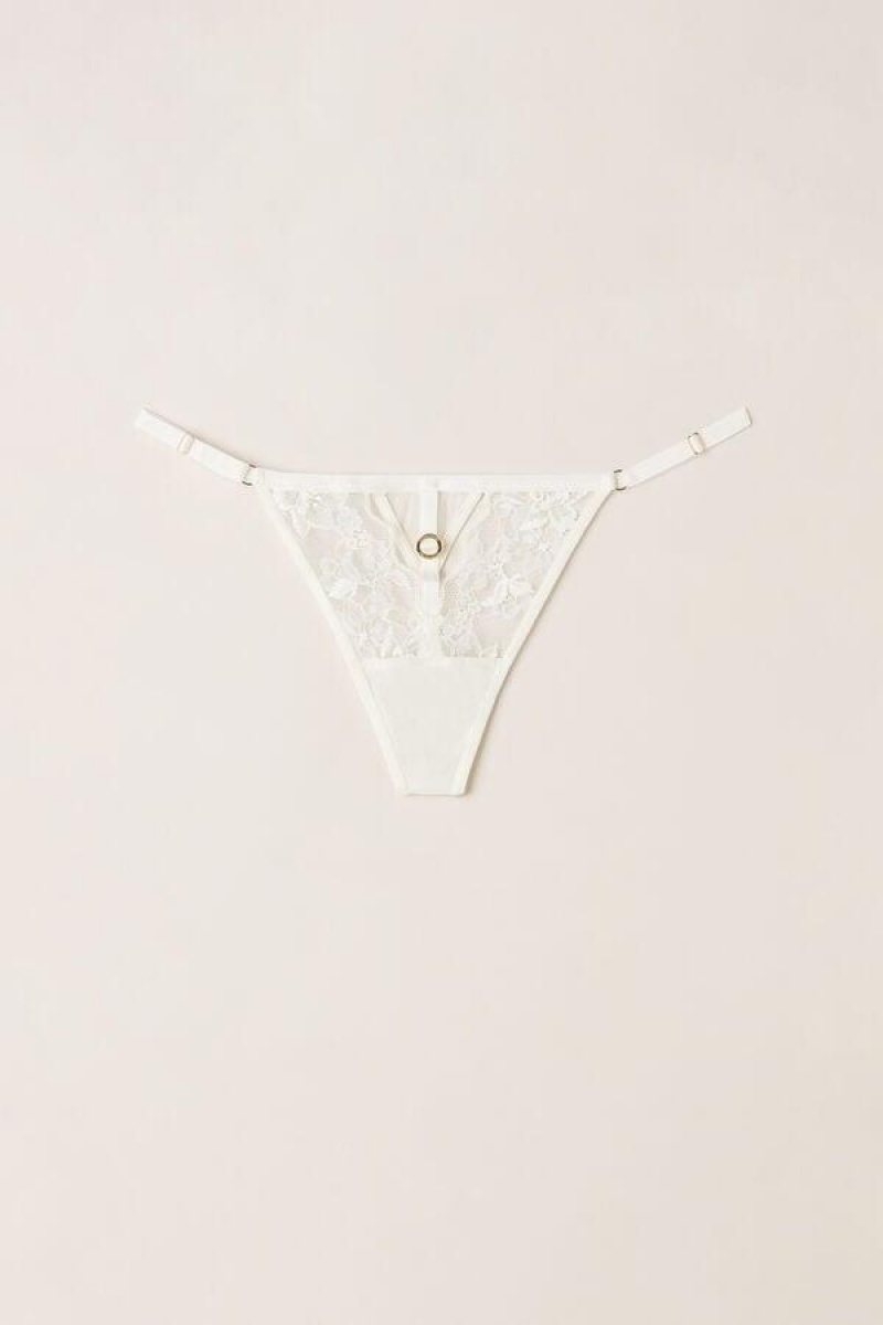 Intimissimi Fearless Femininity String Thong Trusser Dame Hvide | DK3797SO