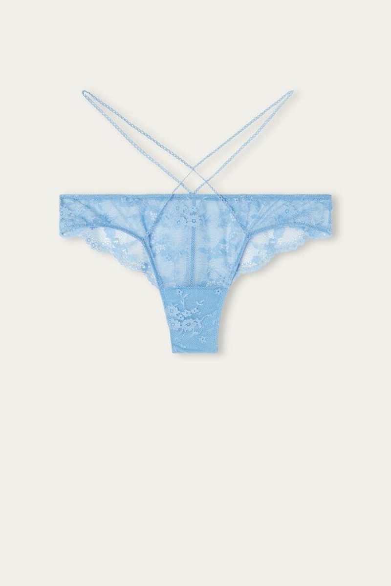 Intimissimi Feeling Beautiful Brazilian Trusser Dame Lyseblå | DK3590AP