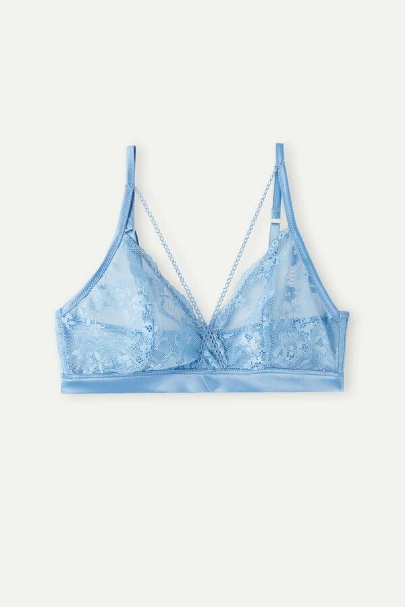 Intimissimi Feeling Beautiful Emma Triangle BH Dame Lyseblå | DK4686UT