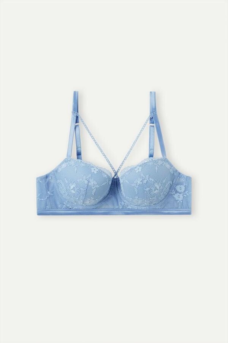 Intimissimi Feeling Beautiful Sofia Balconette BH Dame Lyseblå | DK5045WY