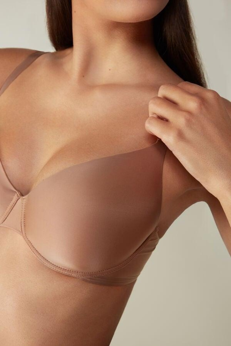 Intimissimi Francesca Ultralight Microfiber Balconette BH Dame Beige | DK4448SO