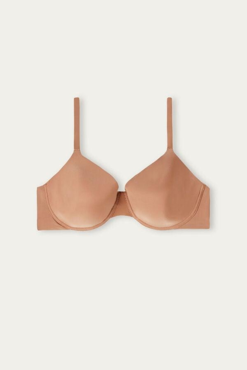 Intimissimi Francesca Ultralight Microfiber Balconette BH Dame Beige | DK4448SO