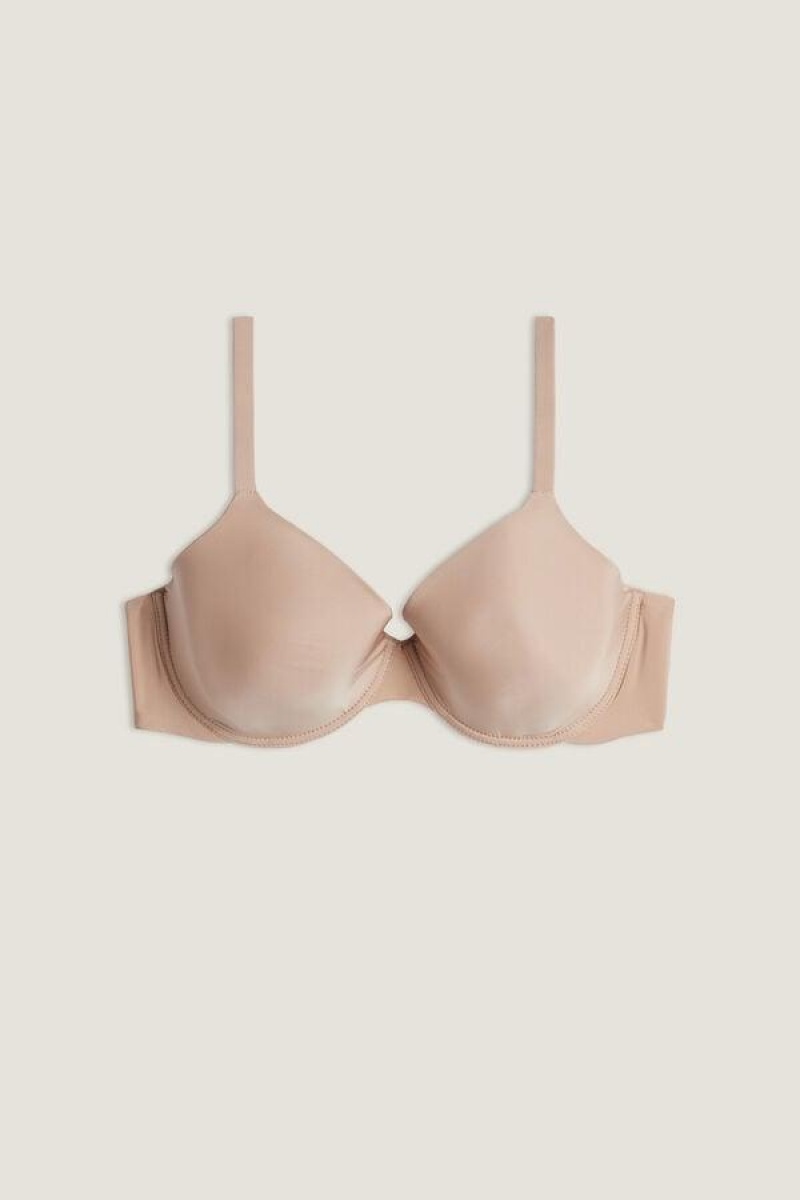 Intimissimi Francesca Ultralight Microfiber Balconette BH Dame Beige | DK4437CE