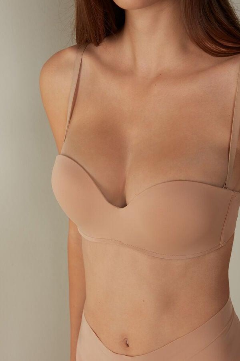 Intimissimi Gioia Bandeau BH Dame Beige | DK4830PQ