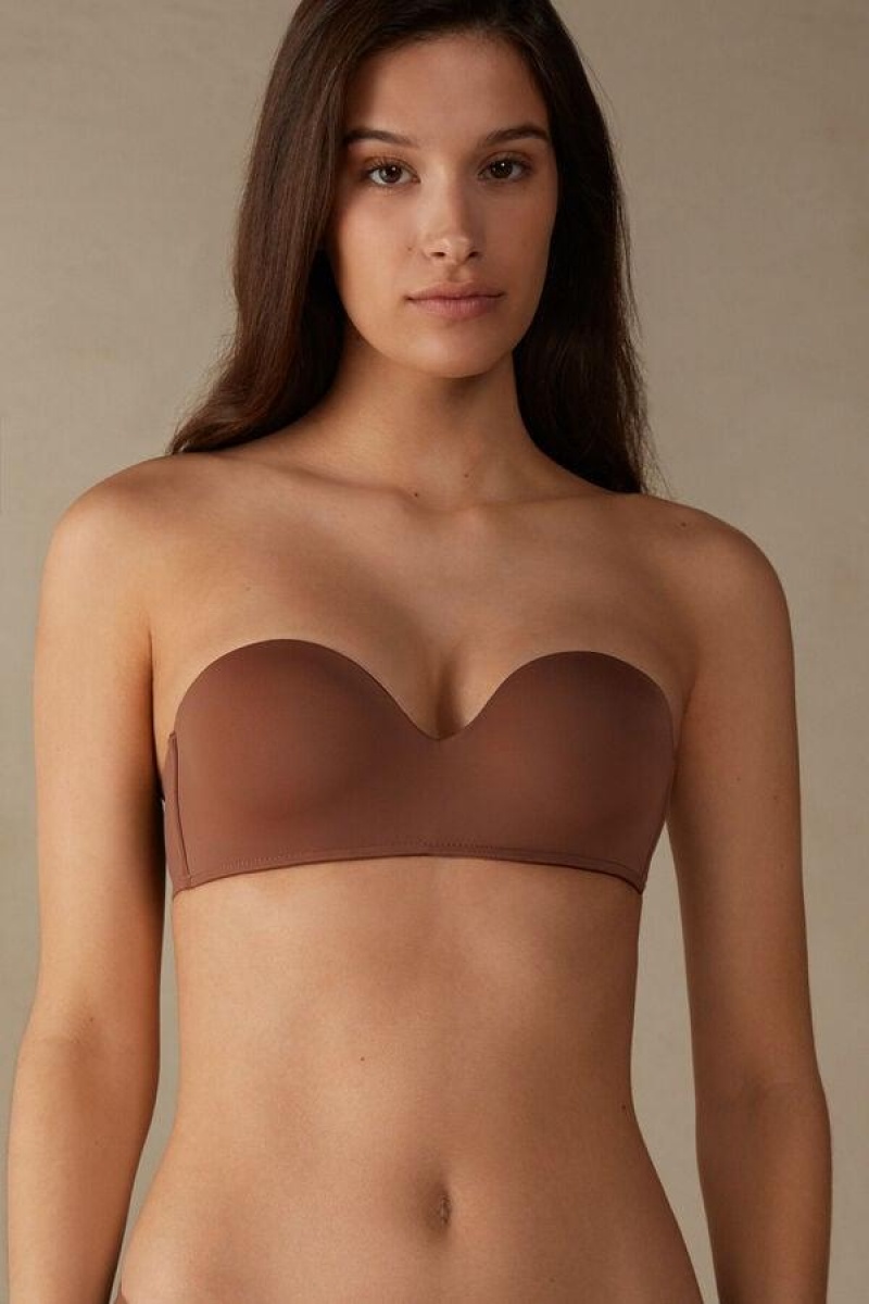 Intimissimi Gioia Bandeau BH Dame Mørkebeige | DK4877DN