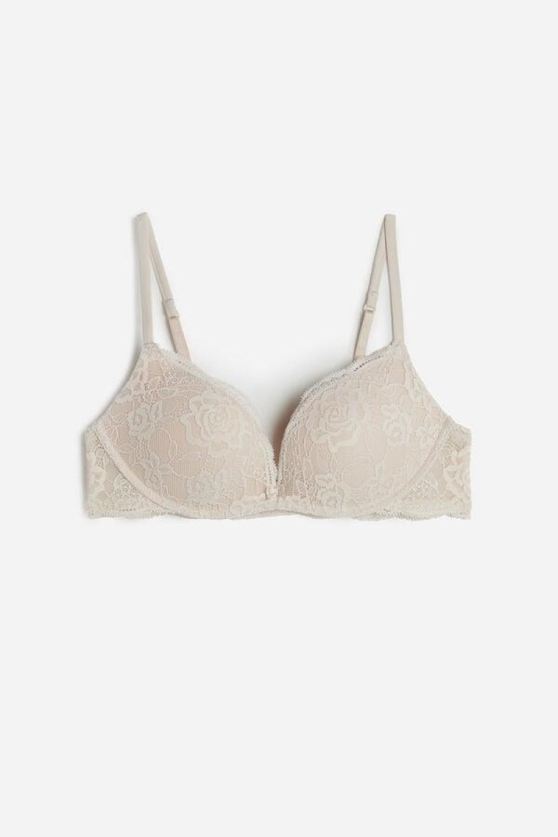 Intimissimi Gioia Blonder Super Push-Up BH Dame Lyserød | DK4722HK