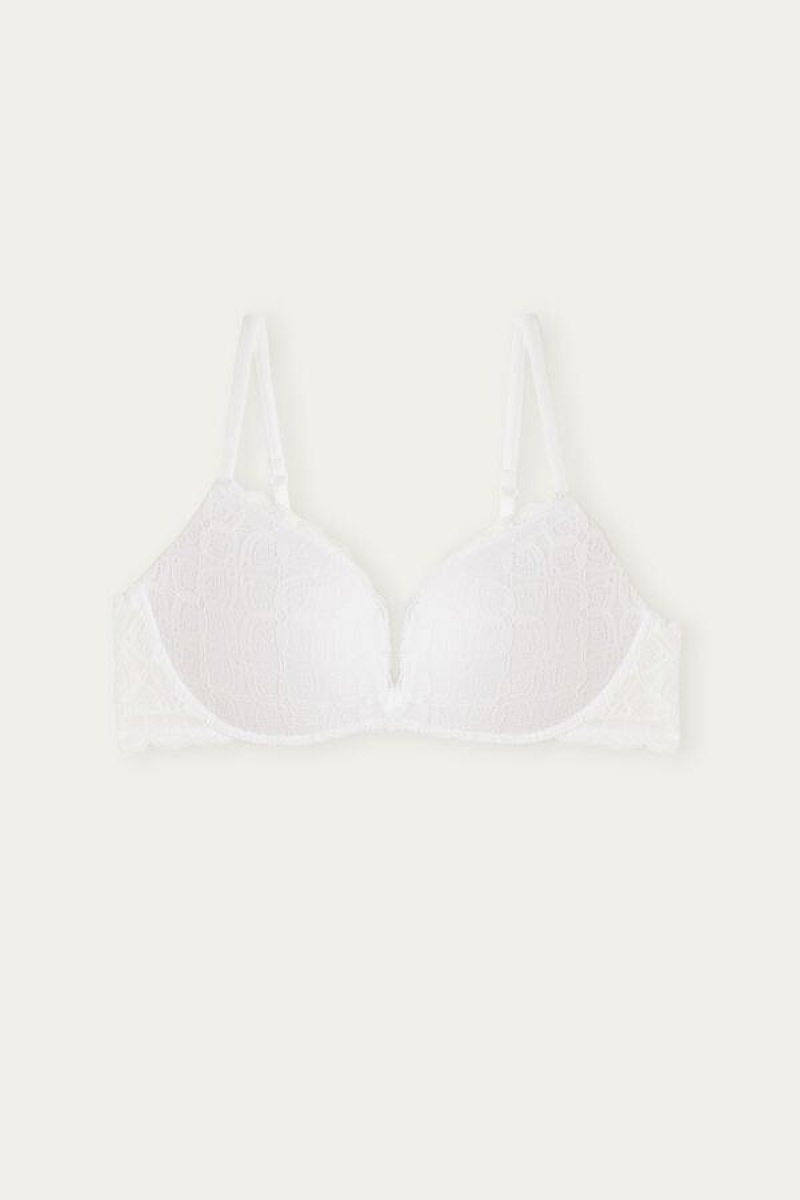 Intimissimi Gioia Super Push-Up in Blonder BH Dame Hvide | DK4738UT