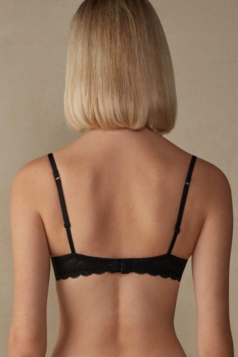 Intimissimi Gioia Super Push-Up in Blonder BH Dame Sort | DK4734AP