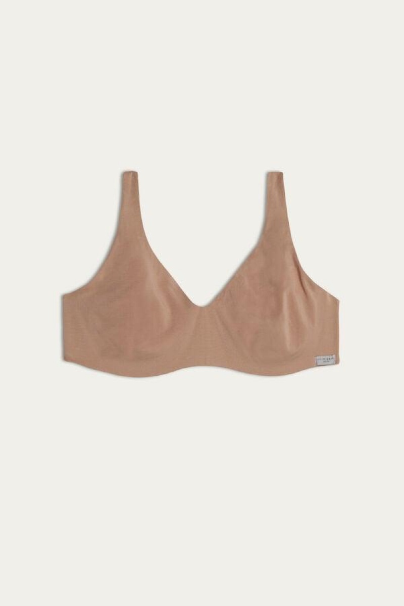 Intimissimi Greta Balconette in Bomulds BH Dame Beige | DK4954AP