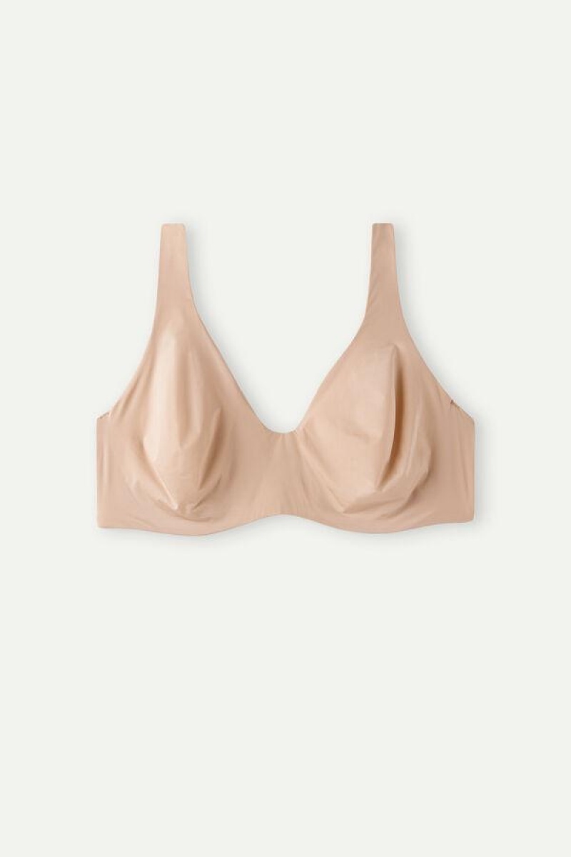 Intimissimi Greta Balconette in Ultralight Microfiber BH Dame Beige | DK4540VD