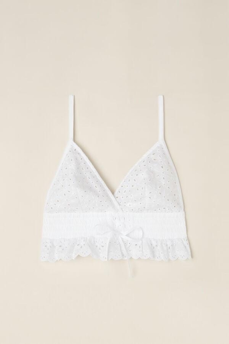 Intimissimi Hello Sunshine Sangallo Blonder Bra Top Pyjamas Dame Hvide | DK3968VD