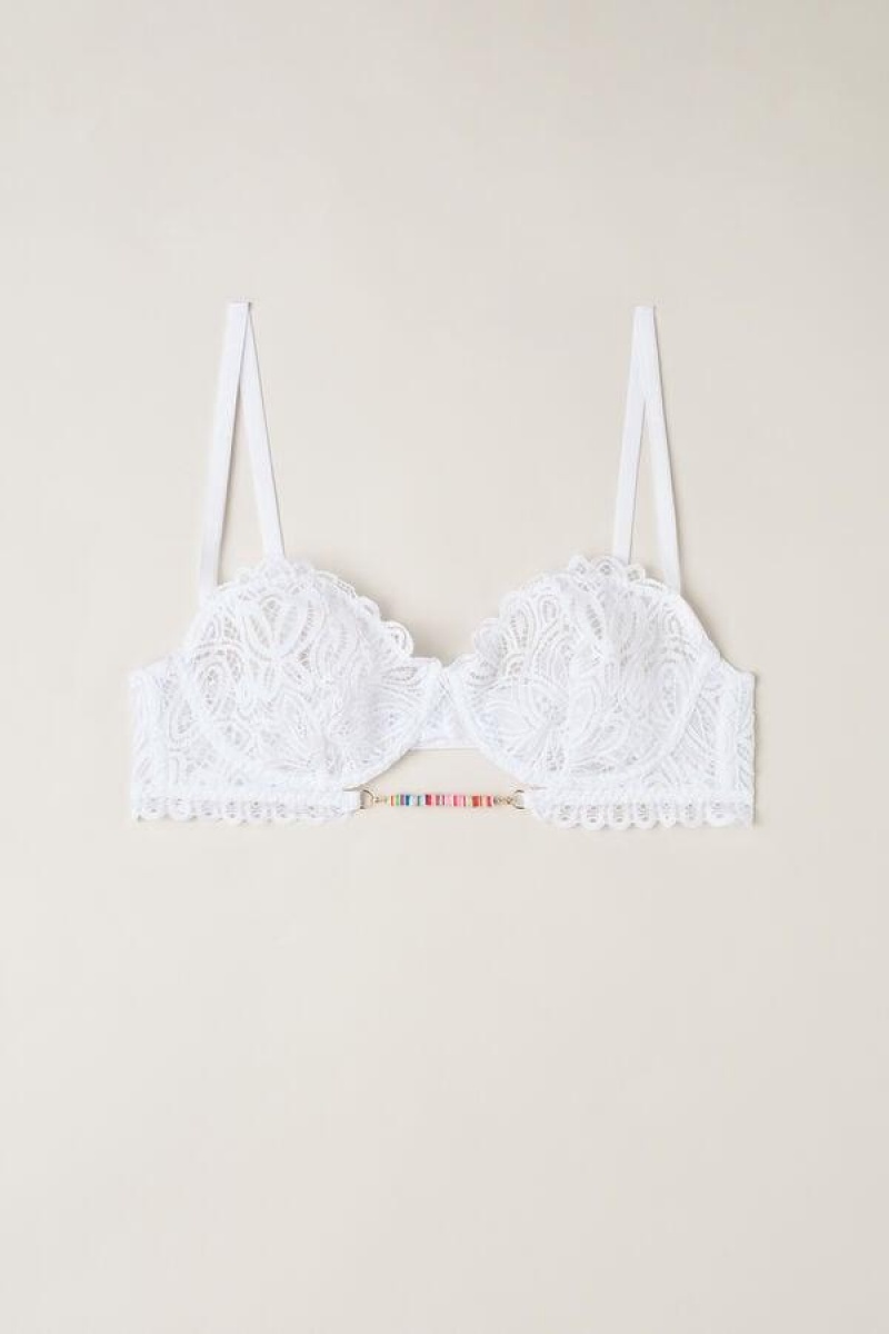 Intimissimi Hot Summer Days Balconette BH Dame Hvide | DK4595ZG