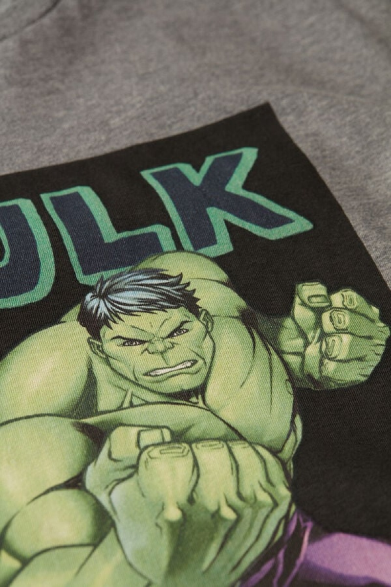 Intimissimi Hulk Print T Shirts Herre Dyb Grå | DK3060TV