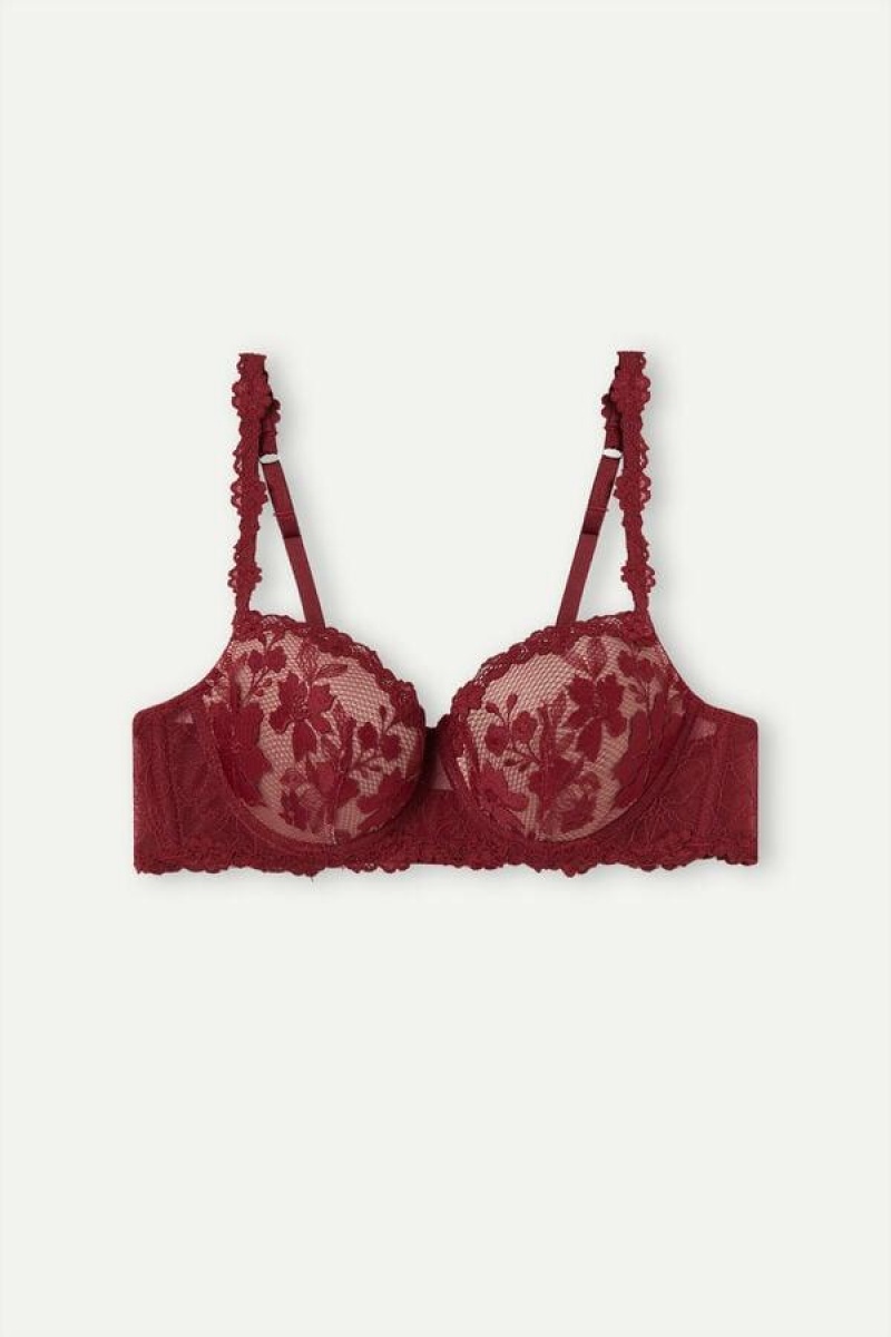 Intimissimi In Full Bloom Sofia Balconette BH Dame Rød | DK4509EX