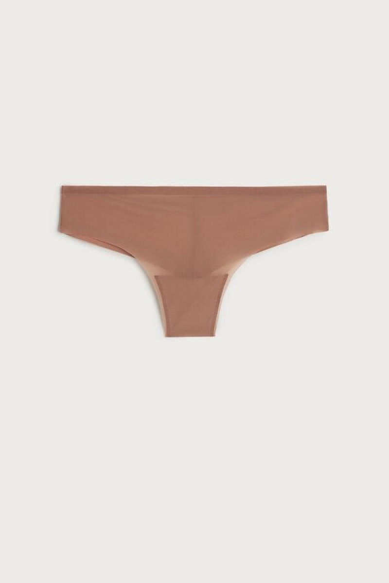 Intimissimi Invisible Touch Brazilian Trusser Dame Beige | DK3506JJ