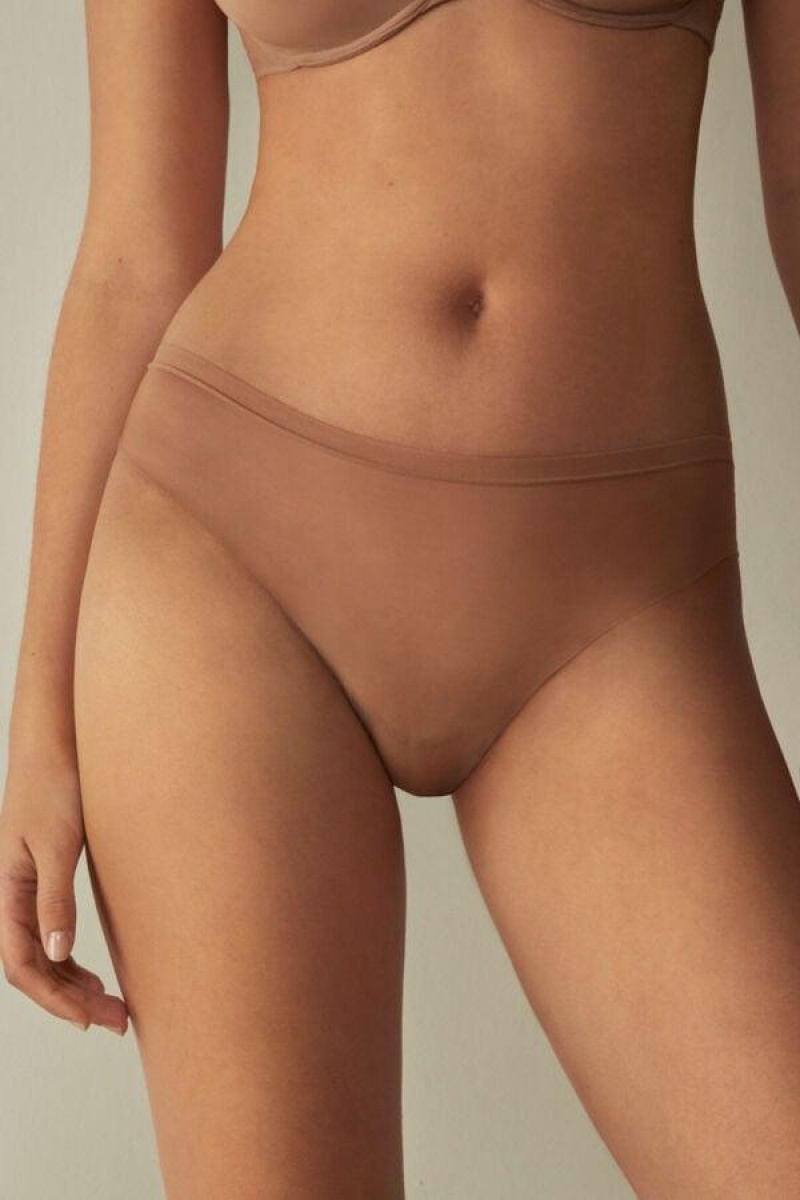 Intimissimi Invisible Touch Brazilian Trusser Dame Beige | DK3506JJ