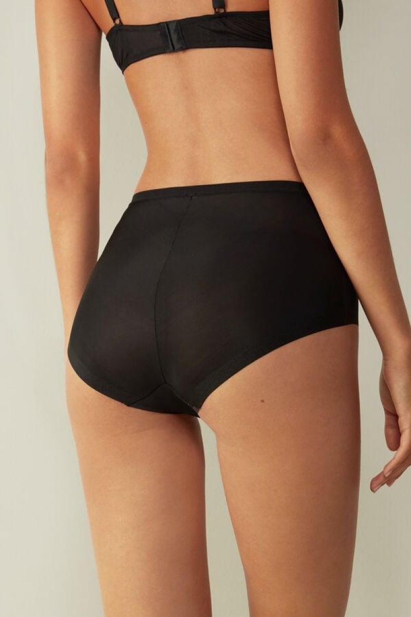 Intimissimi Invisible Touch Hipster Trusser Dame Sort | DK3725UT