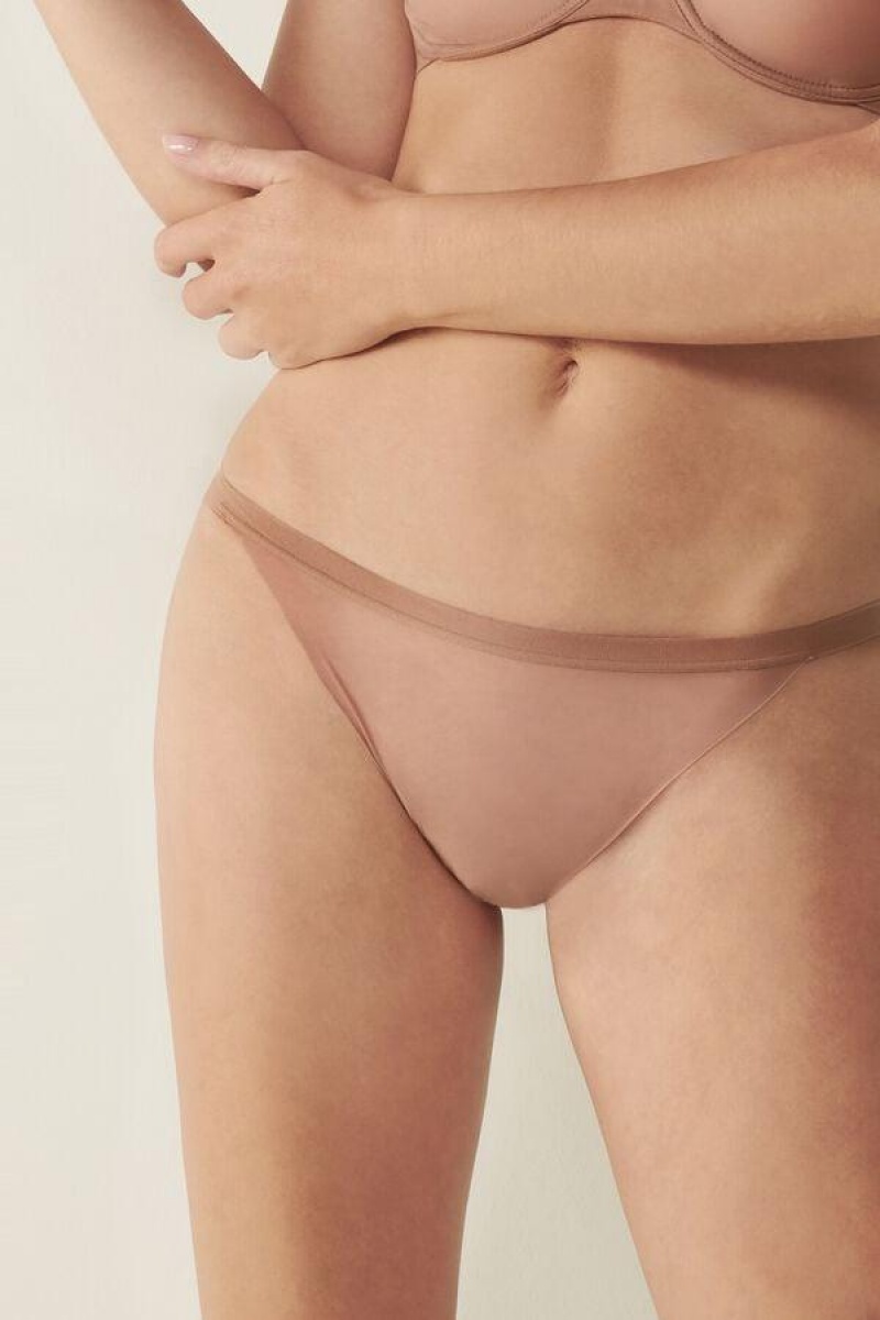 Intimissimi Invisible Touch String Trusser Dame Beige | DK3612HK