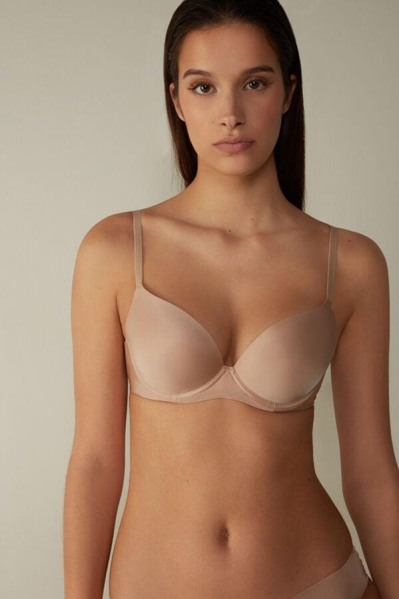 Intimissimi Irina Microfiber Balconette BH Dame Beige | DK4936AP