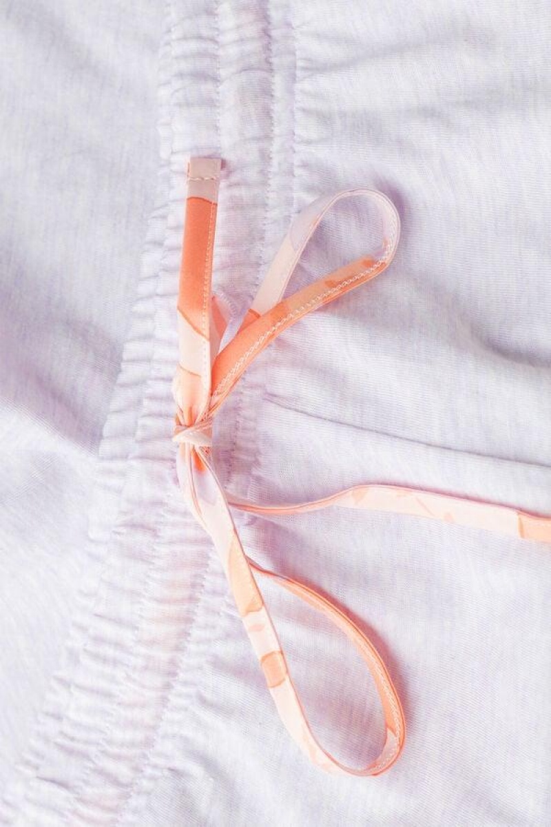 Intimissimi Iris and Apricot Supima® Ultrafresh Bomulds Shorts Pyjamas Dame Lilla | DK4099GL